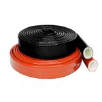 Silicone / Fibreglass Fire Sleeving Protective Heat Shield Sleeve Red 4mm-100mm