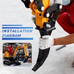 Alloy Steel Mini Excavator Ripper Tooth/Hook for 1-1.5Ton Digger 
