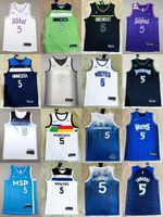 Minnesota Timberwolves 5 Mens Short Sleeve T-Shirt Top Stitched S-XXL