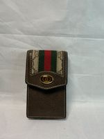 Vintage Gucci Leather Cigarette Case - GG Web Stripe - Accessory Collection