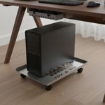 Stainless Steel PC Stand Heavy Duty Computer Computer Chassis Trolley