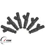 6 x 650cc 62lb EV6 Fuel Injectors fit BMW E36 E46 M50 M52 S50 M3 TURBO EV1 plug