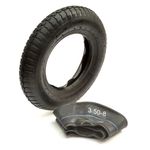 14 Inch Tyre & Inner Tube Kit 3.50-8 350-8 2 Ply Rubber Trolley Dolly Tire