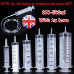 100ml -500ml Tube Reusable Large Syringe Hydroponics Nutrient Measuring Ink UK