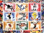 Tajikistan 2001 ANIMATION/CHRISTMAS 6 Sheets of 9 (54 values) Perforated MNH