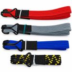 FLAT ELASTIC BUNGEE CORD LUGGAGE STRAPS HEAVY DUTY, CARGO TIE DOWN, ROOF TRAILER