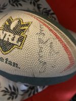 Autographed rugby ball