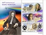 ISAAC NEWTON Scientist/Prism/Telescope/Space Stamp Sheet #2 (2023 Sierra Leone)