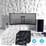 60 Pack 3D Wall Panels Diamond Wave Design Sound Proofing Panels for Living Room