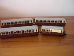 Bachmann 00-9 FFESTINIOG COACHES 'TIN CARS 'X  3 &  BRAKE 3RD BOGIE COACH *NEW*
