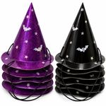 8 Pack Halloween Paper Party Hats Assorted Colours Fancy Dress Costume Party Hat