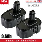 2Pack DE9098 Battery For Dewalt 18V 3.6Ah DC9096 DE9095 DC725 Cordless Drill New