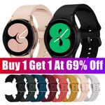 For Samsung Galaxy Watch 7/6/5/4/FE 40/44/47mm Sport Silicone Watch Band Strap