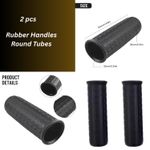 2PCS Wheelbarrow Rubber Handle Grips Anti Slip Replacement Handlebar Covers | UK