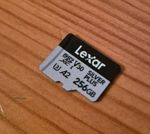 Lexar Silver Plus 256GB 205mb/S Micro SD Card UHS-I U3 V30 A2 4K Camera Drone