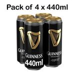 Pack Of 4 X 440ml Guinness Draught In Can 4.1% vol, Save With Multi Buy