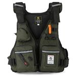Waterproof Fishing Life Vest Men Safety Buoyancy Jacket Kayak Fly Fishing Coat