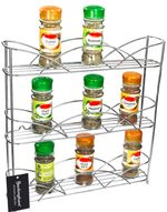 Free Standing Spice & Herb Rack Jar Holder Organizer Storage 3 Tier - Buckingham