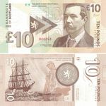 Scotland; £10 Pounds 2017; Sir Arthur Doyle UNC; Gabris Matej; nr 000248; RARE