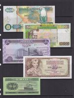 5 Worldwide Uncirculated to Circulated Banknotes - Countries as Shown (361)