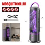 Mosquito Killer Lamp Electric Rechargeable Zapper Bug Fly Insect Trap UV Light!