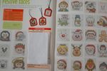 Cross Stitch Chart Only - Festive Faces Character Christmas Gift Tags