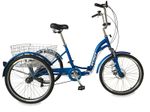 Scout Adult Folding Tricycle 24" Wheels 6 Speed Shimano Gears Disc Brakes