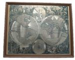Vintage Mappemonde Geo Hydrographique With Translucent affect by Gerald Valck