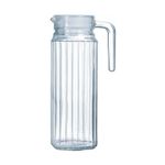 1L Clear Glass Fridge Jug Durable Glass Juice Beverage Water Pitcher with Lid