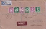 GB REGIONALS QEII 1960, 3 different 6d + 1/3 Regionals total 5/3 on superb R-EXP