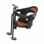 Front Child Bike Seat Padded Child Cycle Seat with Backrest Comfortable