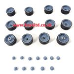 1/16 Challenger LATE Version  Road Wheels with 24 Bearings & 24 Rubber Tyres UK