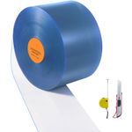 Uimoso Strip Curtain PVC Door Curtain 82' x 12" Roll Cooler Freezer Clear