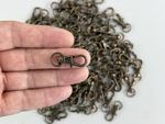 Antique Brass / bronze Metal Lobster Clasp Swivel Hooks, 31mm snap clips QTY 100