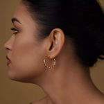 9ct Yellow Gold Fancy Twisted Hoop Earrings - 2mm Tube Width-15mm 20mm 30mm 40mm