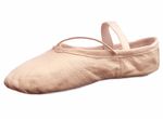 Ballet Shoes, Pink Leather Ballet Dance shoes Full Sole Children Kids Girls