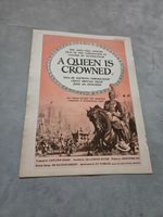 TBOOK35 MAGAZINE ADVERT 12X9" A QUEEN IS CROWNED - PRODUCED CASTLETON KNIGHT