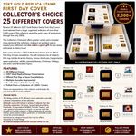 22KT Gold Replica Stamp First Day Cover Assorted Lot 25 Covers Collectors Choice