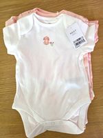 NEXT | Baby Bodysuits 5 Pack | Short Sleeve | 3-6 Months | Floral Bunny Pink