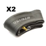 2x Innertube 12.5 Inch 12.5x1.75-2.25 Bent Valve Stroller Pushchair Pram Buggy