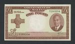 MALTA £1 note 1951 KGVI Krause 22 Uncirculated Banknotes