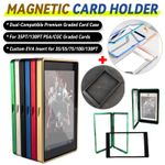 2in1 Premium Graded Card Case EVA Insert for PSA CGC Slabs Magnetic Card Holder