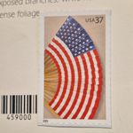 American Flag 37 Cent USA Postage Stamp Multicolor Black White Red Blue