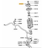 Nut  Strut Top - Evo 4-9 (Fits Front & Rear)