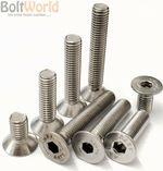 M6 / 6mm A2 STAINLESS STEEL COUNTERSUNK CSK SOCKET CAP ALLEN BOLT SCREWS BOLTS