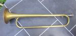 Vintage PREMIER Long Brass Bugle with Mouthpiece.