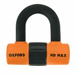 Oxford HD Max Motorcycle Disc Lock 14mm Motorbike Sold Secure Bike Locks Orange