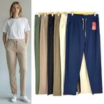 Womens Soft Silky Feel Regular Fit Joggers Sweatpants Bottoms Casual Trousers