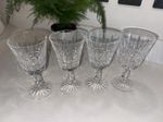 Waterford Lismore Crystal Wine Glasses Set Of 4 Used