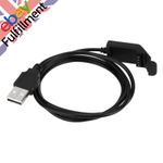 USB Charger Dock Data Cable Replacement For Garmin Edge 20/25 GPS Bike Cycling